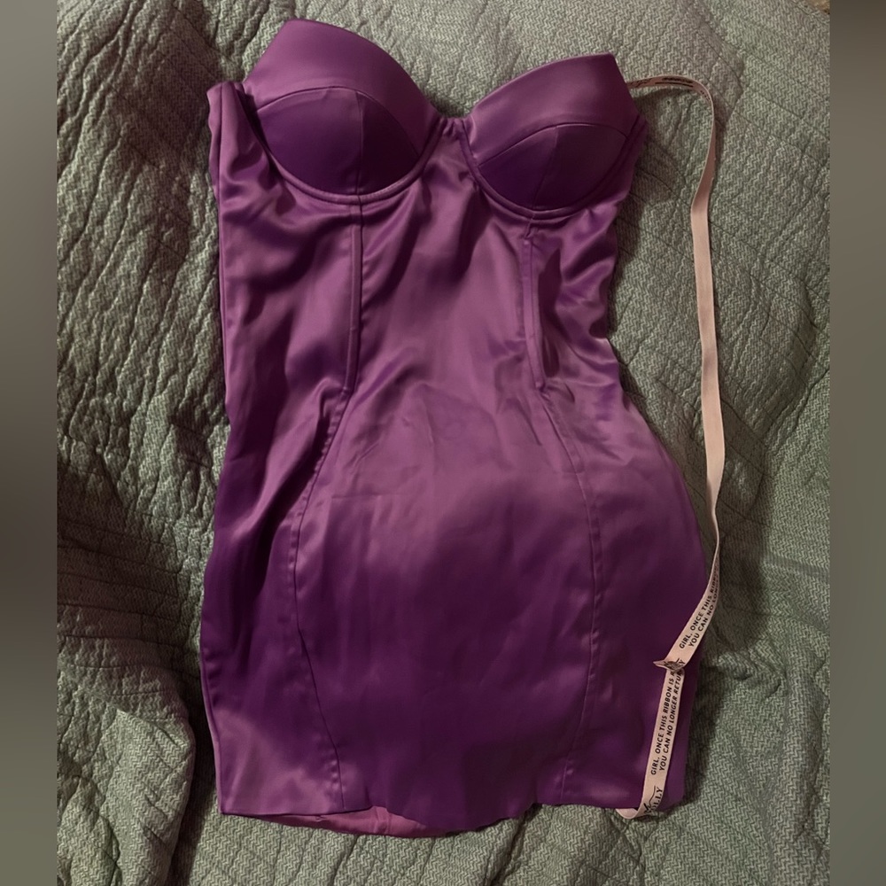 Barbie purple bustier oh polly dress
